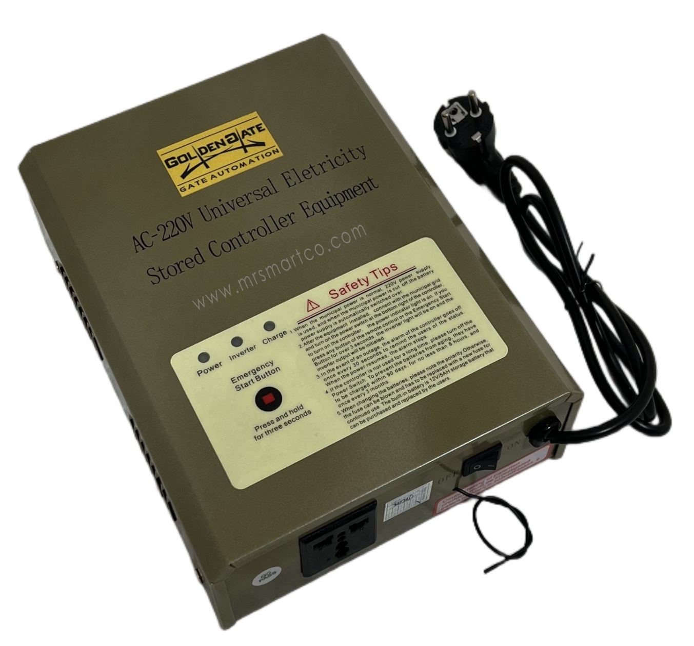 یو پی اس 220 ولت گلدن گیت موتور ساید و توبلار کرکره برقی UPS AC