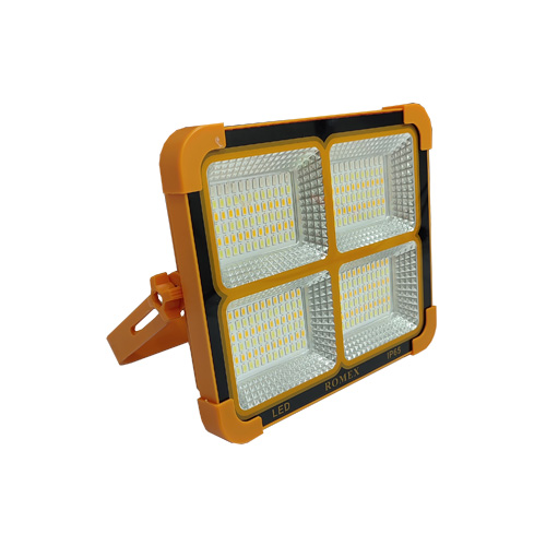 پروژکتور شارژی-برقی-خورشیدی-پاوربانک 400 وات رومکس مدل TX-002